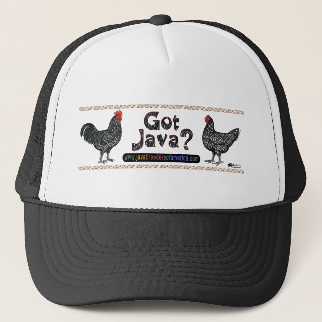 Gorra De Camionero ¿Tienes Java? (Anverso)