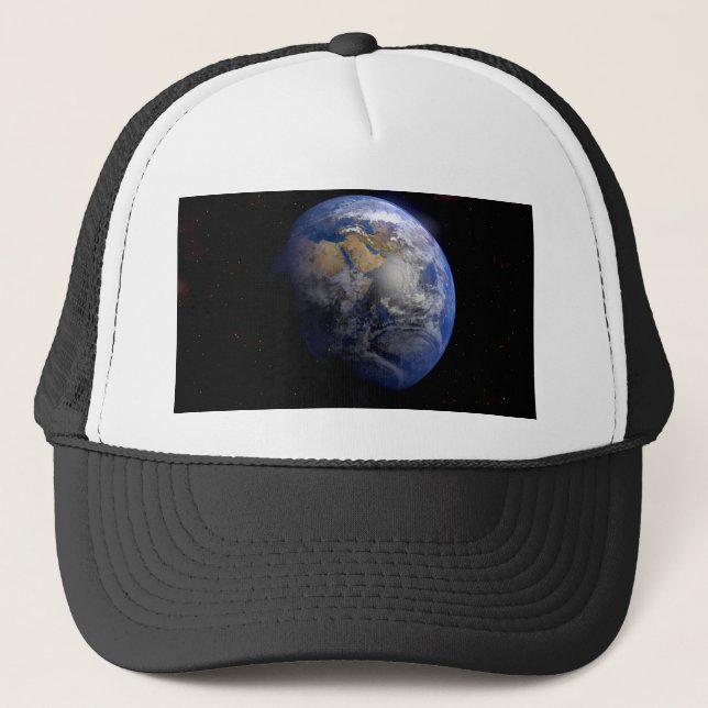 Gorra De Camionero Tierra Azul desde el espacio Inspirador (Anverso)