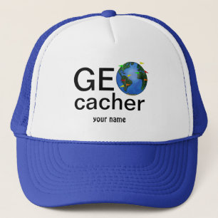 Gorra De Camionero Tierra de Geocacher con el personalizado de