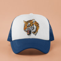 Tiger Portrait Faux Sequin look Trendy