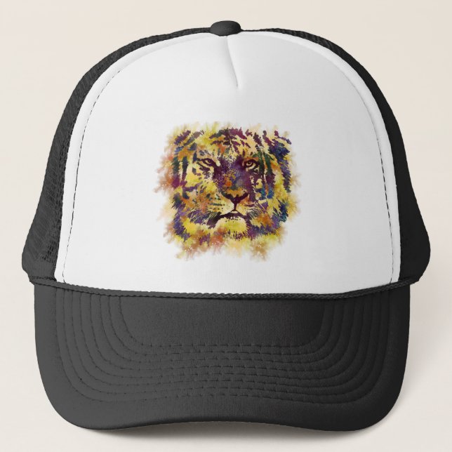Gorra De Camionero Tigre acuarela (Anverso)
