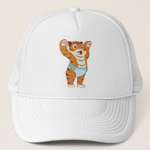 Gorra De Camionero Tigre bebé con calzoncillos