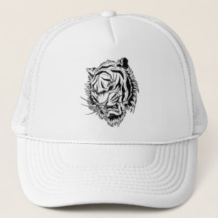Gorra De Camionero Tigre blanco negro
