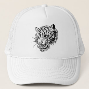 Gorra De Camionero Tigre blanco negro