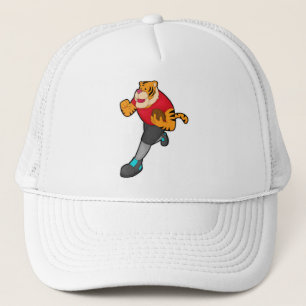 Gorra De Camionero Tigre como jugador de fútbol con fútbol