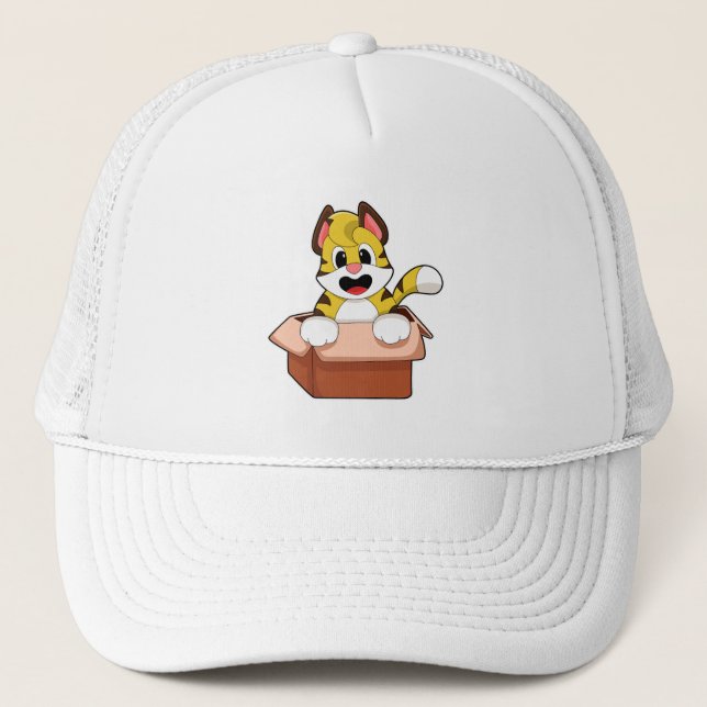 Gorra De Camionero Tigre con caja (Anverso)