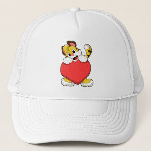 Gorra De Camionero Tigre con corazón