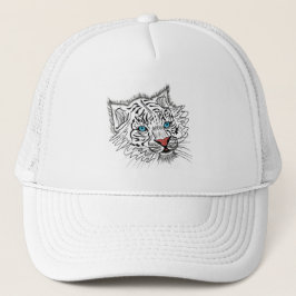 Gorra De Camionero Tigre de bebé de ojos azules