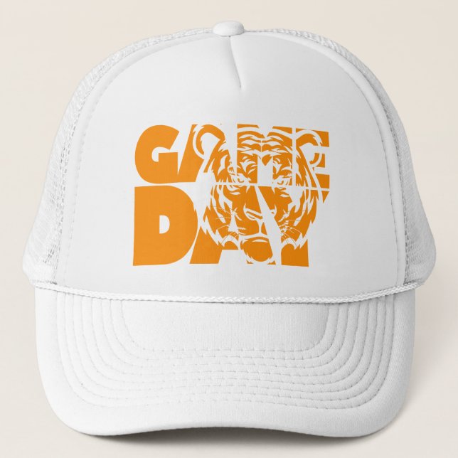Gorra De Camionero Tigre del día del juego (Anverso)