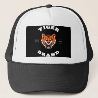 Gorra De Camionero Tigre Profesional Negro Y Naranja