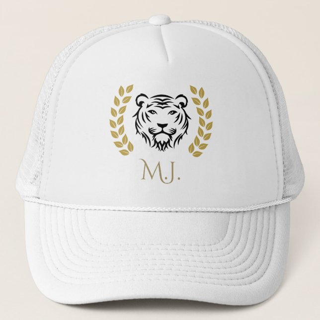 Gorra De Camionero Tigre y Laureles  (Anverso)