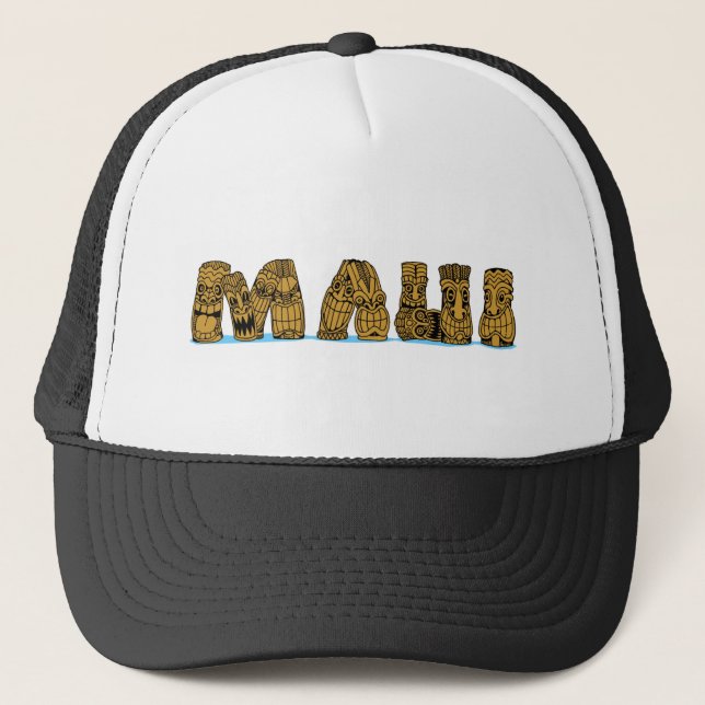 Gorra De Camionero Tiki Maui (Anverso)
