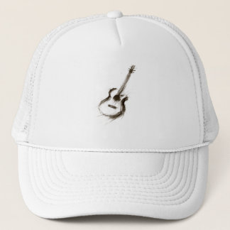 Gorra De Camionero Tinta expresiva Guitarra Minimalista Pincel Música