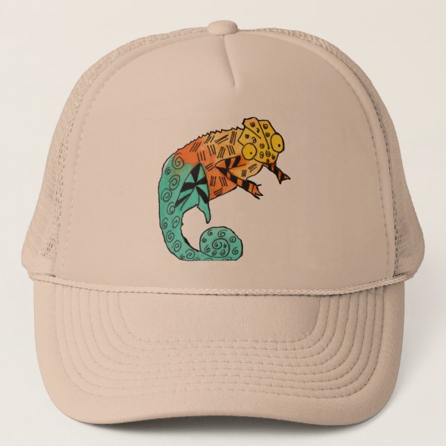 Gorra De Camionero Tinta reptil de Chameleon (Anverso)