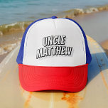 Gorra De Camionero Tío Moderno, Sencillo Cómic De Guay<br><div class="desc">Este diseño sencillo y moderno se compone de una tipografía de san serif.</div>