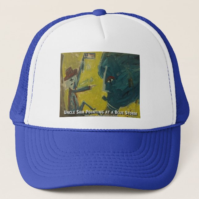 Gorra De Camionero tío sam señalando a la tormenta (Anverso)