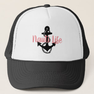 Gorra De Camionero tipo NAUTI LIFE náutico lindo con ancla  