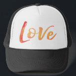 Gorra De Camionero Tipografía de acuarela<br><div class="desc">Tipografía de acuarela</div>