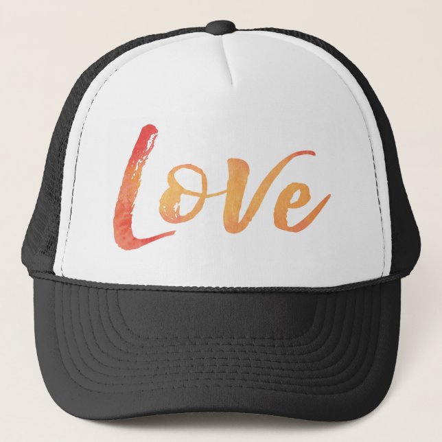 Gorra De Camionero Tipografía de acuarela (Anverso)