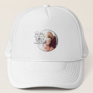 Gorra De Camionero Tipografía de foto minimalista para nieta