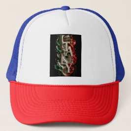 Gorra De Camionero Tipografía de mármol de lujo de Italia 3D