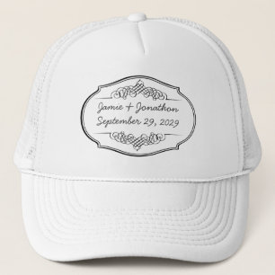 Gorra De Camionero Tipografía de Pizarra en Bodas