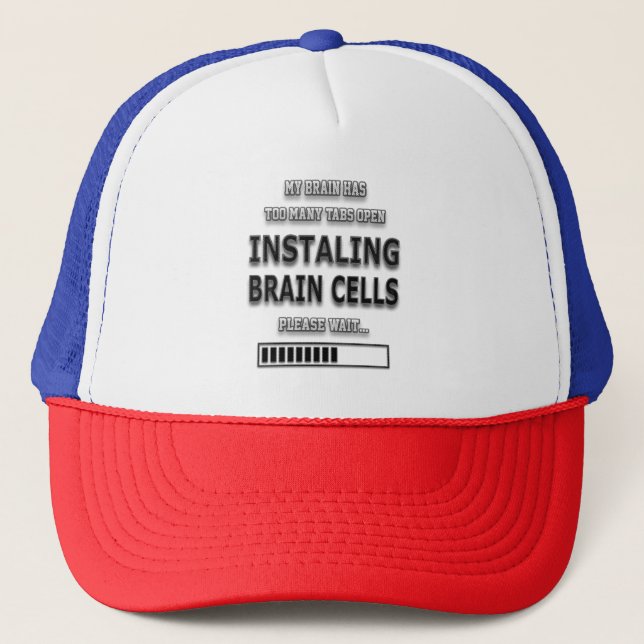 Gorra De Camionero Tipografía divertida de las CELDAS CEREBRALES (Anverso)