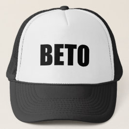 Gorra De Camionero Tipografía moderna en blanco y negro de Beto O’Rou