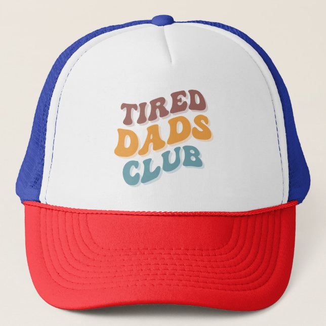 Gorra De Camionero Tired Dads Club Funny (Anverso)