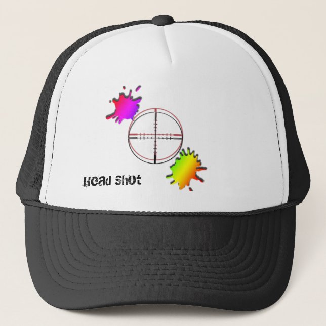 Gorra De Camionero tiro principal de Paintball (Anverso)