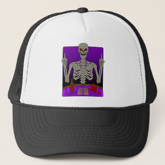 Gorra De Camionero Tirón esquelético del póker