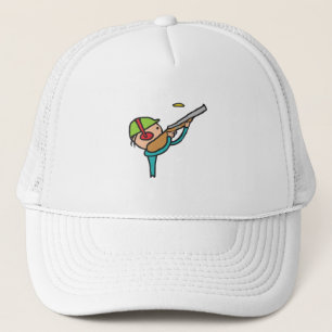 Gorra De Camionero Tiroteo de pichón de arcilla