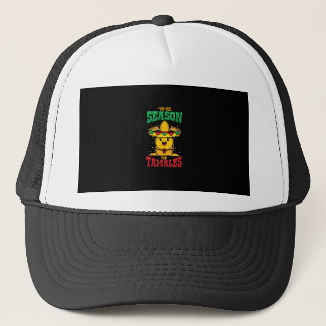 Gorra De Camionero Tis Season For Tamales Mexican Christmas Holiday (Anverso)