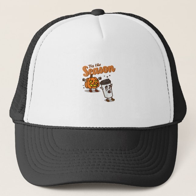 Gorra De Camionero Tis The Season Hate Pumpkin Spice Latte Halloween  (Anverso)