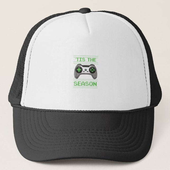 Gorra De Camionero Tis The Season Video Games Christmas Xmas Gamer (Anverso)