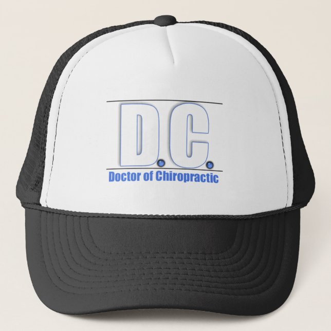 GORRA DE CAMIONERO TÍTULO DE DC - MÉDICA DE MEDICINA CHIROPRACTICA (Anverso)