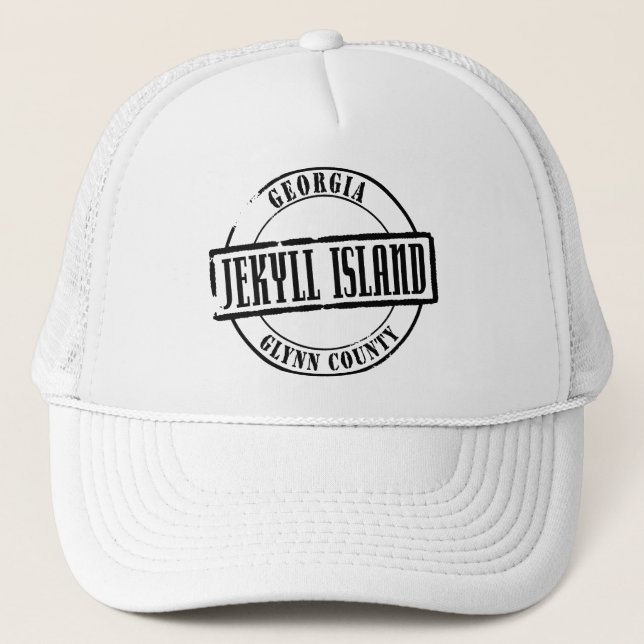 Gorra De Camionero Título de la isla de Jekyll (Anverso)