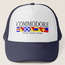 Título del comodoro en la señal náutica marca tu n