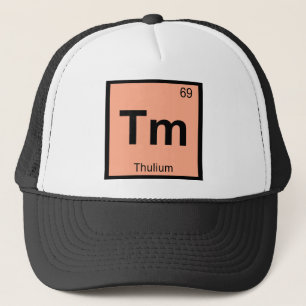 Gorra De Camionero Tm - Química del Tulio Símbolo de la Tabla Periódi
