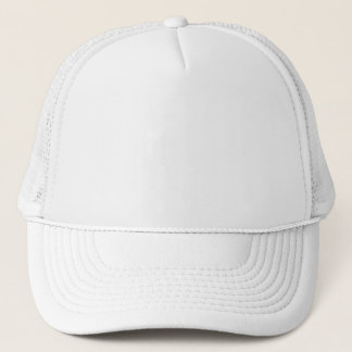 Gorra de camionero toda blanca con diseño personal