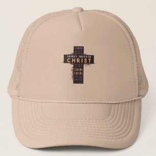 Gorra De Camionero Todas las cosas a través de la cruz de Cristo