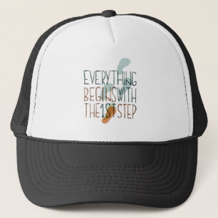 Gorra De Camionero Todo comienza con el primer paso