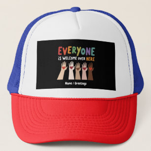 Gorra De Camionero Todo El Mundo Es Bienvenida Aquí, Profesor Idaho.