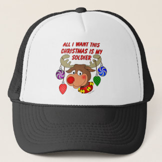 Gorra De Camionero Todo lo que quiero para los Navidades es mi Soldad