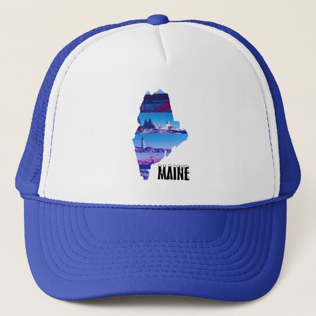 Gorra De Camionero Todo sobre Maine (Anverso)