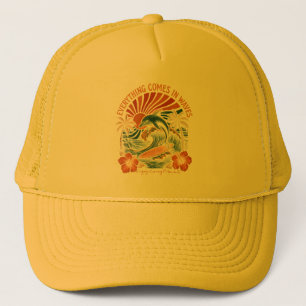 Gorra De Camionero Todo Viene En Olas Retro
