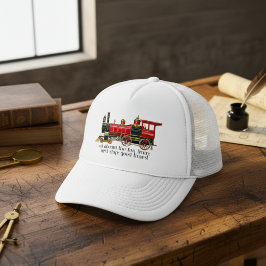 Gorra De Camionero Todos A Bordo Del Tren Divertido De Béisbol