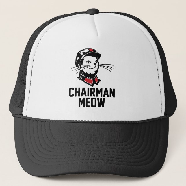Gorra De Camionero Todos saludan Presidente Meow (Anverso)