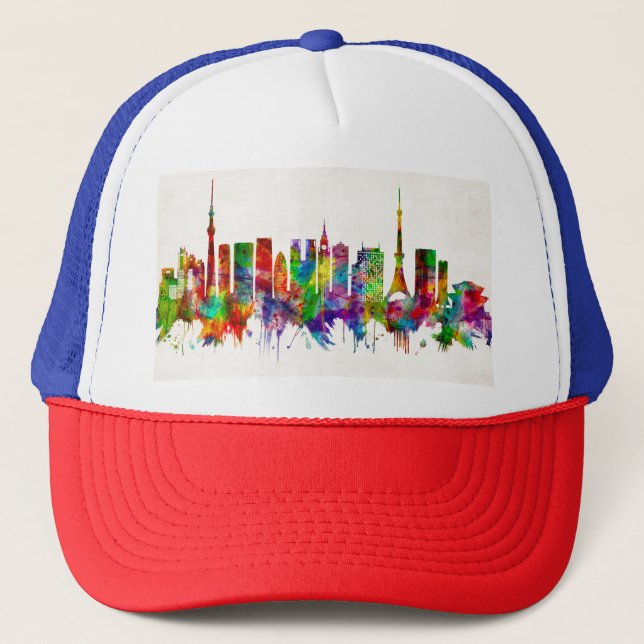 Gorra De Camionero Tokyo Japan Skyline (Anverso)