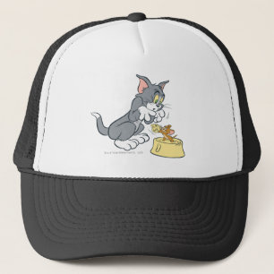 Gorra De Camionero Tom y Jerry alimentan al gato